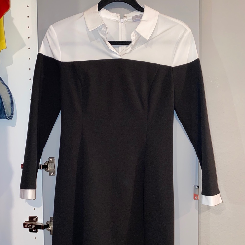 Black & White Collared Dress